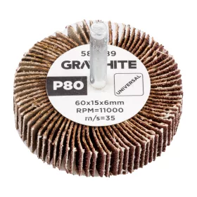 Graphite csiszolókerék csapos 60x15x6mm, P80