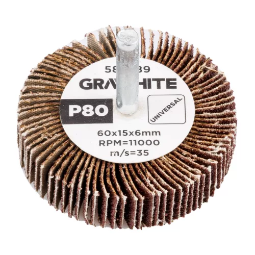 Graphite csiszolókerék csapos 60x15x6mm, P80