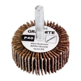 Graphite csiszolókerék csapos 40x15x6mm, P40