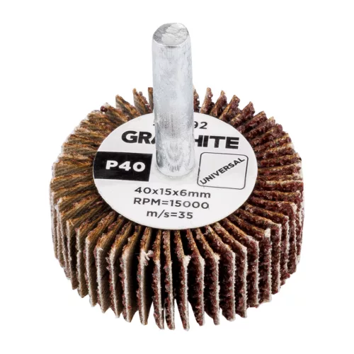 Graphite csiszolókerék csapos 40x15x6mm, P40