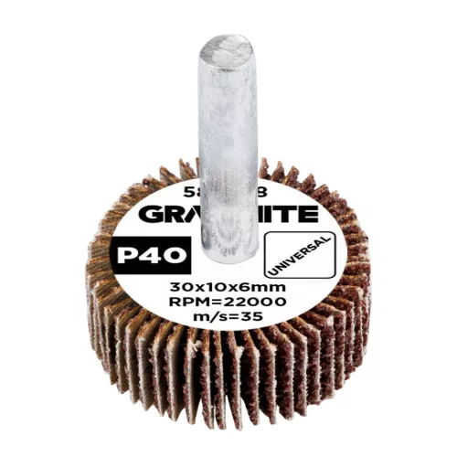 Graphite csiszolókerék csapos 30x10x6mm, P40