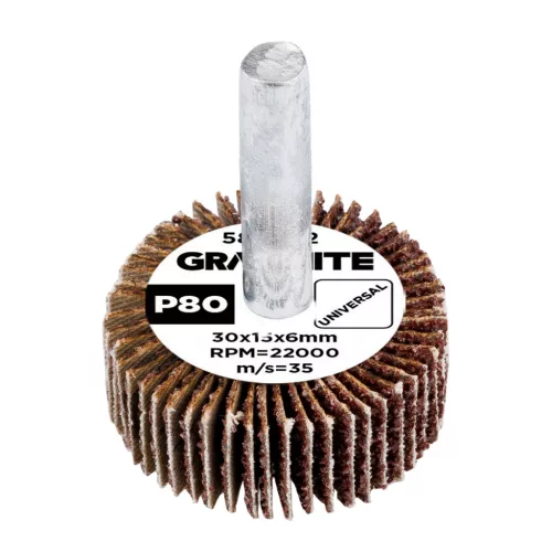 Graphite csiszolókerék csapos 30x15x6mm, P80