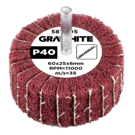 Graphite csiszolókerék csapos 60x25x6mm, P40