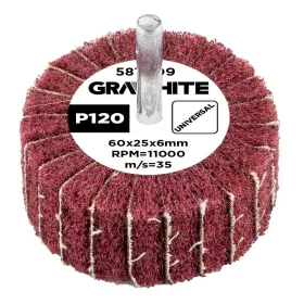 Graphite csiszolókerék csapos 60x25x6mm, P120
