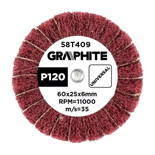 Graphite csiszolókerék csapos 60x25x6mm, P120