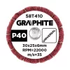 Graphite csiszolókerék csapos 30x25x6mm, P40