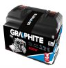 Graphite elektromos szalagcsiszoló 800W, 75x457 mm, Kofferben