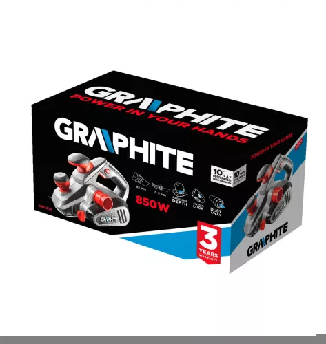 Graphite elektromos gyalu 850W, 82x3 mm