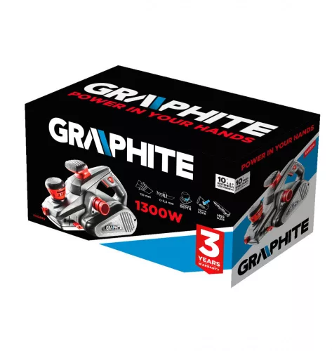 Graphite elektromos kézi gyalugép 1300W 110 mm