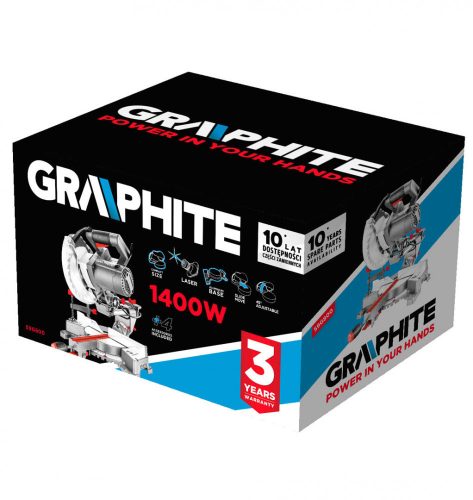 Graphite elektromos gérvágógép 1400W, 185 mm
