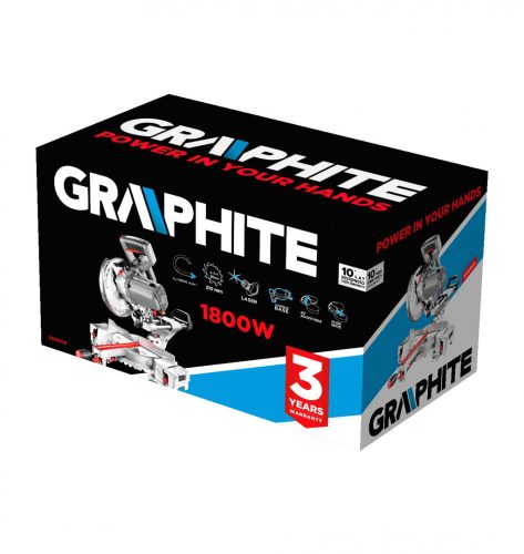 Graphite elektromos gérvágógép 1800W, 210 mm