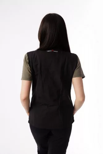 Heatlucky g6 fűthető unisex fekete mellény Li-ion akkumulátorral
