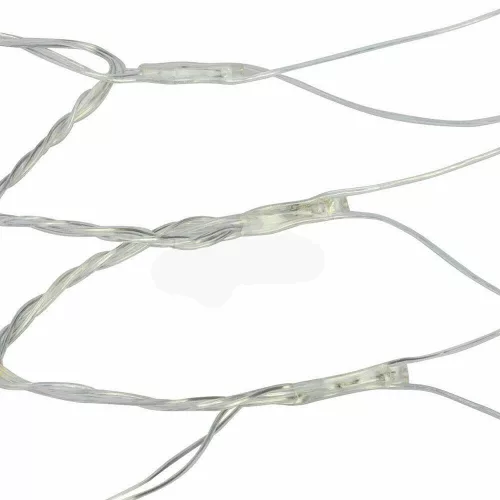 230 LED-es jégcsap fényfüggöny, hidegfehér