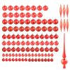 112 részes karácsonyfadísz, piros