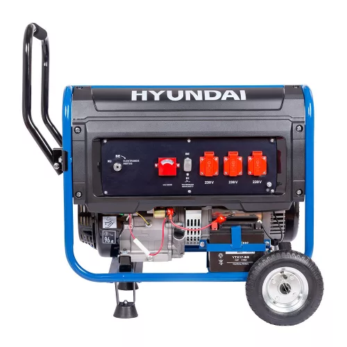 Hyundai Benzinmotoros áramfejlesztő önindítóval HYD-G-5500W 230V