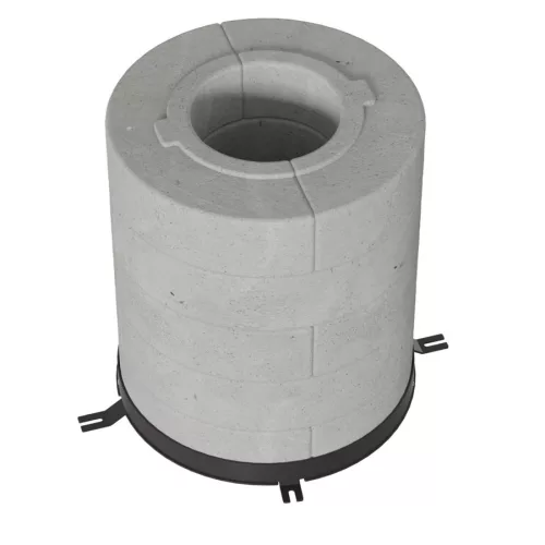 Kratki hőtároló beton gyűrű tora/l kályhákhoz 10db 5 rétegű 150ø