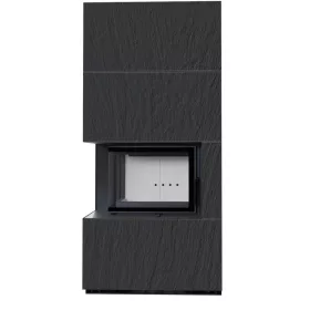 Kratki kandalló kő burkolattal balos floki box 8 kw naturali nero