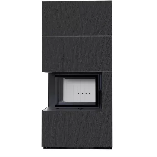 Kratki kandalló kő burkolattal balos floki box 8 kw naturali nero