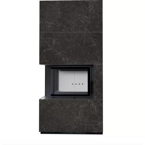 Kratki kandalló kő burkolattal balos floki box 8 kw naturali nero greco