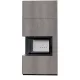 Kratki kandalló kő burkolattal balos floki box 8 kw naturali grigia