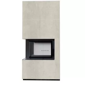 Kratki kandalló kő burkolattal balos floki box 8 kw naturali perla