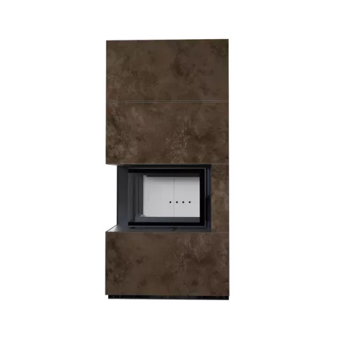 Kratki kandalló kő burkolattal balos floki box 8 kw oxide moro
