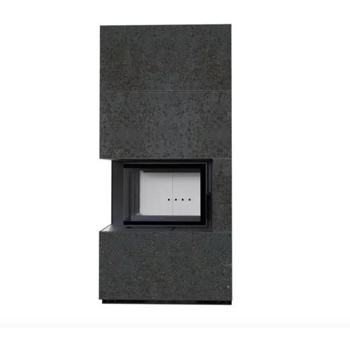 Kratki kandalló kő burkolattal balos floki box 8 kw oxide nero