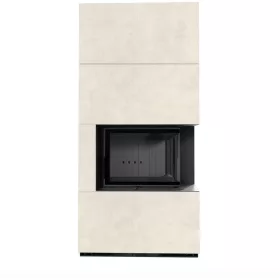 Kratki kandalló kő burkolattal jobbos fekete belsővel floki box 8 kw fokos talco