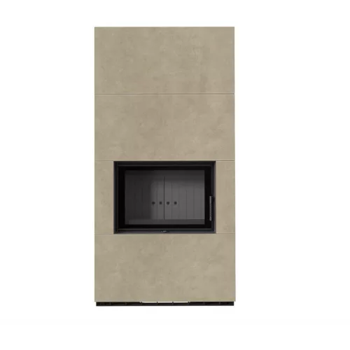 Kratki kandalló kő burkolattal fekete belsővel floki box 8 kw fokos rena