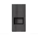Kratki kandalló kő burkolattal fekete belsővel floki box 8 kw naturali pietra