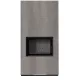 Kratki kandalló kő burkolattal fekete belsővel floki box 8 kw naturali grigia