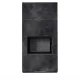 Kratki kandalló kő burkolattal fekete belsővel floki box 8 kw ossido nero