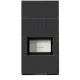 Kratki kandalló kő burkolattal floki box 8 kw naturali nero