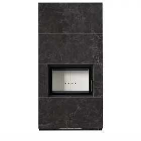 Kratki kandalló kő burkolattal floki box 8 kw naturali nero greco