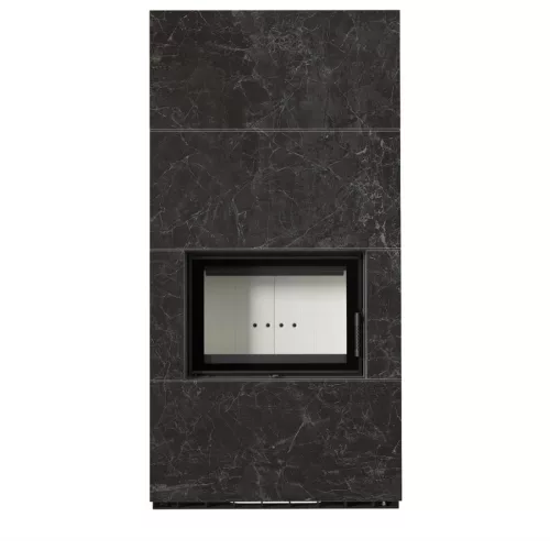 Kratki kandalló kő burkolattal floki box 8 kw naturali nero greco
