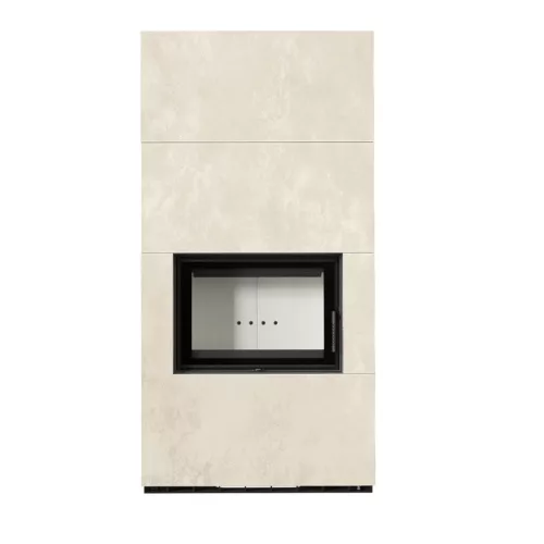 Kratki kandalló kő burkolattal floki box 8 kw oxide bianco