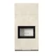 Kratki kandalló kő burkolattal floki box 8 kw oxide bianco