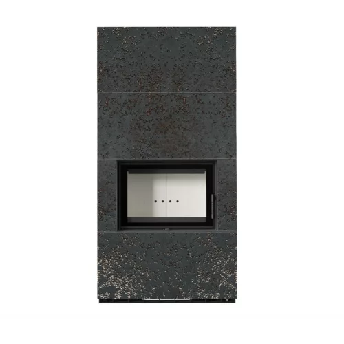 Kratki kandalló kő burkolattal floki box 8 kw oxide nero