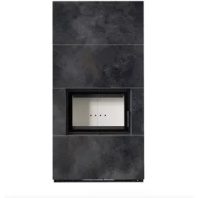 Kratki kandalló kő burkolattal floki box 8 kw ossido nero