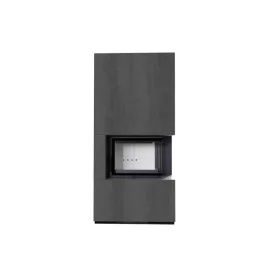 Kratki kandalló kő burkolattal jobbos floki box 8 kw naturali pietra