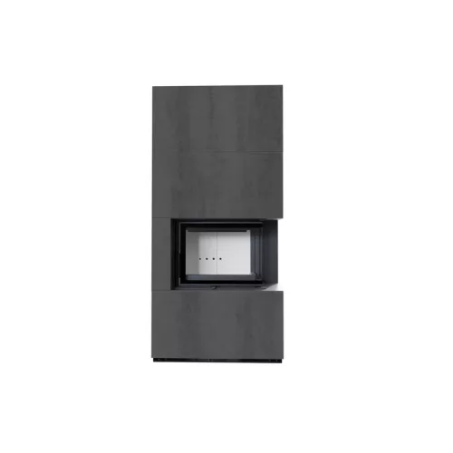 Kratki kandalló kő burkolattal jobbos floki box 8 kw naturali pietra