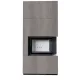 Kratki kandalló kő burkolattal jobbos floki box 8 kw naturali grigia
