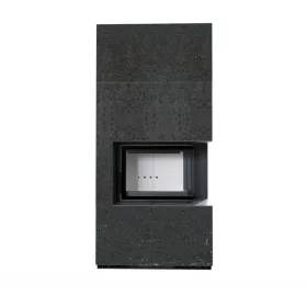 Kratki kandalló kő burkolattal jobbos floki box 8 kw oxide nero