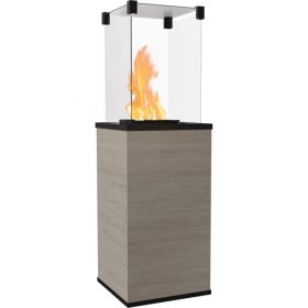 Kratki teraszmelegítő kő előlappal manuális patio naturali grigia