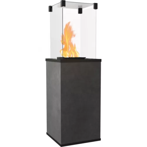 Kratki teraszmelegítő kő előlappal manuális patio mini blend nero