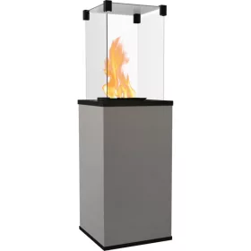 Kratki teraszmelegítő kő előlappal manuális patio mini filo argento