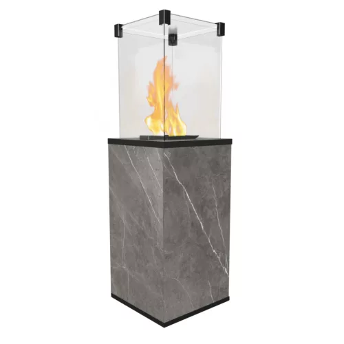 Kratki teraszmelegítő kő előlappal manuális patio mini naturali pietra grey