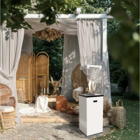 Kratki teraszmelegítő fehér patio light