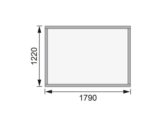 Karibu fából készült kerti ház Merseburg 2 (68150) natur