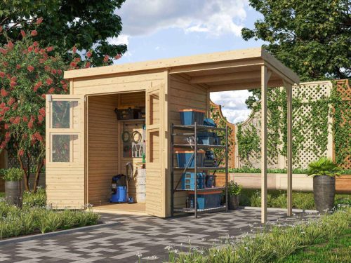 Karibu fából készült kerti ház Merseburg 2 (68762) natur